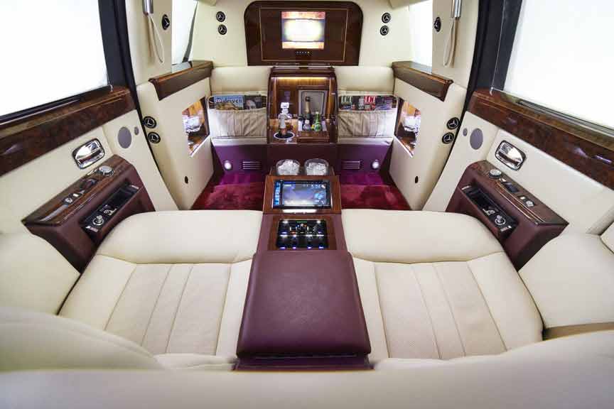 Rolls Royce Stretch Limo Interior